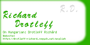 richard drotleff business card